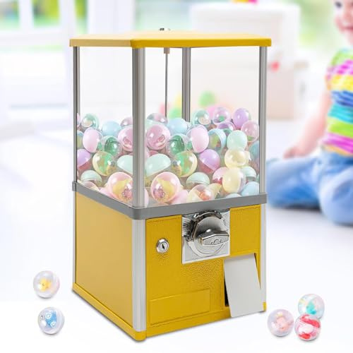 JXYQ Máquina expendedora de Bolas - Máquina de Dulces Comercial con Ranura para Monedas, máquina de cápsulas Estable para chicles y Caramelos