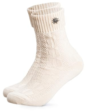 HerzSticht Calze Tradizionale Donna pacco da 1 (modello: Edelweiss) Beige 2 39-42
