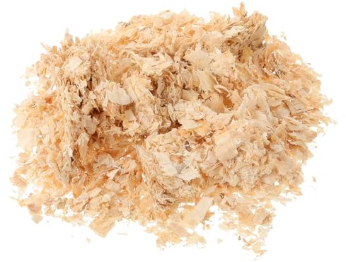 Parliky Litière pour Hamster Et Petits Animaux en Copeaux De Bois Absorbants, 500 G, Matériau Doux Et Isolant, Usage Habitat Confortable pour Rongeurs Et Lapins