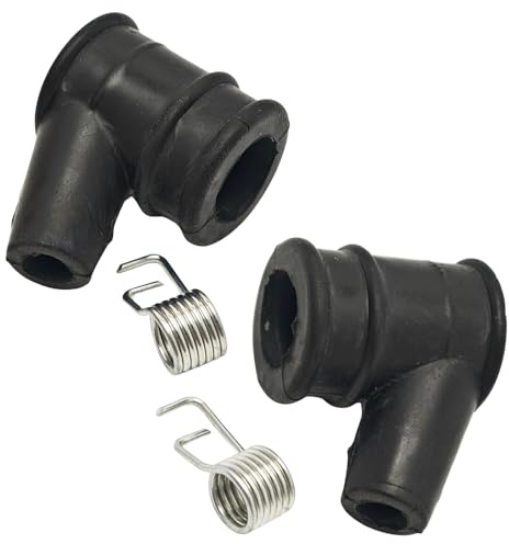 2pcs/lot Spark plug ignition cap + ignition spring For chainsaw Petrol Spare Replacement Tool Rubber Cap Garden Tool Parts