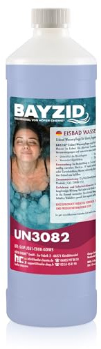 BAYZID 1 L Eisbad Wasserpflege ohne Chlor - Hygiene & Klarwasser für Eisbäder, Kaltwasserbecken & Eistonnen - Chlorfrei & Duftstofffrei - Effektive Anti-Bakterien-Formel - Einfache Dosierung