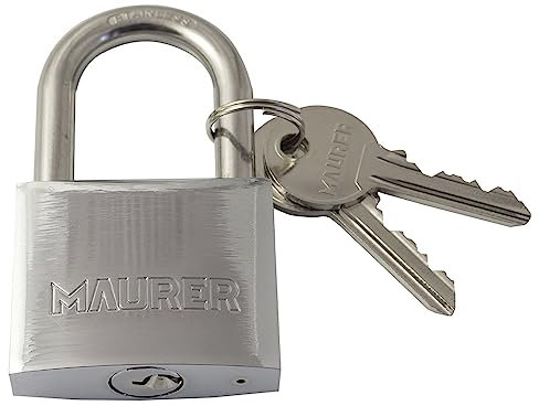 MAURER 3100850 - Normale arco 30 millimetri lucchetto in acciaio, Cranberry