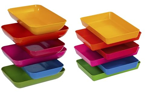 Betzold Materialschalen-Set aus treeNside-Material, 6er-Set | Bastelschalen für Kita