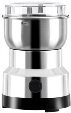 GOTOTOP Macinacaffè elettrico 100-200 W, Macinacaffè per semi di lino, pepe, spezie, sementi di caffè e altre con lame in acciaio inox, 160 x 93 mm