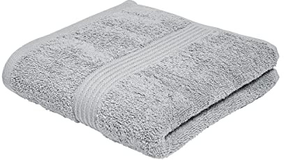 TODAY - Toalla de baño (algodón, 50 x 90 cm, Acero Inoxidable)