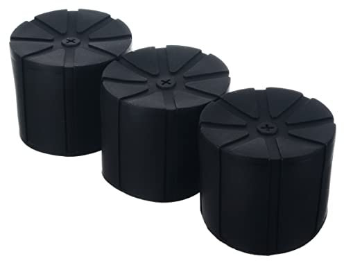 NIZEAMI Copriobiettivo Universale nel Silicone Impermeabile da 3 Pezzi per Obiettivi per Fotocamere DSLR da 65-90mm