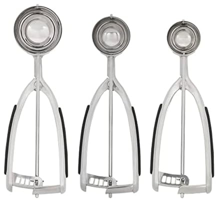 KitchenAid Keksteigschaufel-Set, Schwarz, 3 Stück