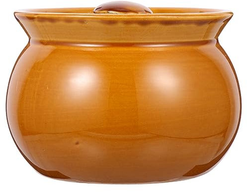 UPKOCH Vasija Olla De Barro Japonesa Vajilla De Cocina Sopa Rústica Tazones De Sopa De Cebolla Francesa Cazuela con Tapa Tazón De Sopa con Tapas Ollas De Sopa De Pollo Familiar Cerámica