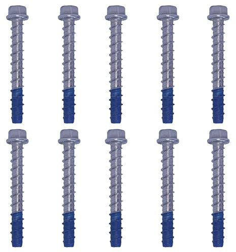 10x Remstaler BETONSCHRAUBE -EDELSTAHL A4- Sechkant mit angepresster Scheibe | Ø6 - Ø12 | ETA Zulassung option 1 | Schraubanker (10x100)