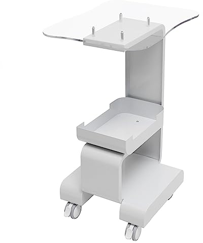 Carro de salón de belleza, carrito de belleza, carrito de belleza, carrito de trabajo, carrito de belleza, con compartimento de almacenamiento y rueda de freno, spa, salón, peluquería, carrito de