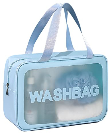 SZDPC Borsa da Toilette Grande per Donne e Uomini, Wash Bag da Viaggio con Maniglia per il Trasporto, Borsa da Doccia Portatile