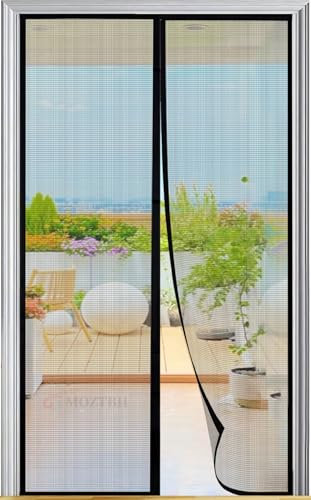 Magnet Fliegengitter Tür Insektenschutz, Moskitonetz Für Balkontür Ohne Bohren, Verschiedene Größen Magnetvorhang, Kinderleichte Klebemontage für Terrassentür Schiebetür Wohnzimmer