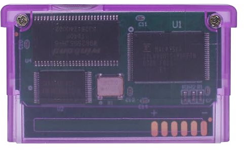 GBA SD Cartridge Flash Cart Game Cartridge Support TF Card for GBA/SP/GBM/IDS/NDS/NDSL for GameBoy Advanced, FAT Format, Maximum Capacity to 2Gb, New Version