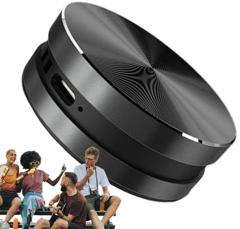 Tragbarer kabelloser Lautsprecher mit Knochenleitung, kabelloser Lautsprecher mit Resonanz und Bass-Stereo – wasserdichter Mini-Musik-Player für Dusche und Badezimmer mit satten Bässen für Innen und