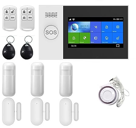 Wireless 4G WIFI GSM Home Burglar Security Alarm System APP Control With Motion Sensor(E)
