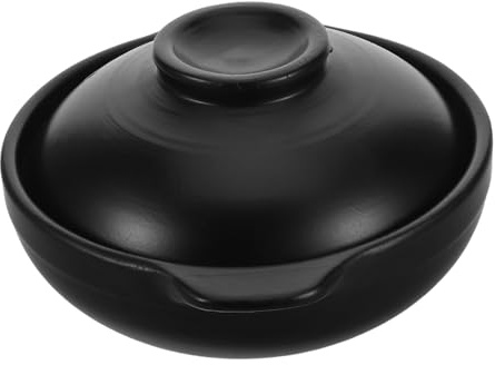 Alipis Casserole Terre Cuite avec Couvercle Pot Argile Traditionnelle pour Cuisson Asiatique Facile à Nettoyer Résistant Aux Taches Cuisine Maison et Restaurant