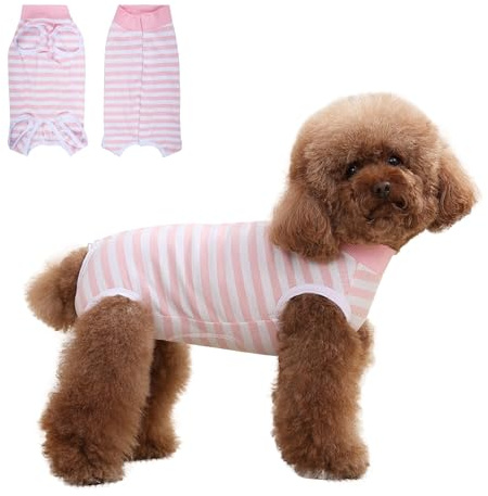 DoggieKit Dog Surgery Recovery Suit Spay Surgical for Dogs After Surgery | Female and Male, After Surgery, Anti Licking, Wound Protection, Breathable,Small Medium Dogs and Cat, Puppy Onesie Bodysuit