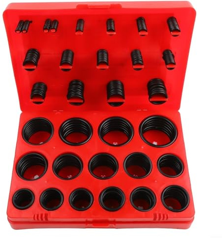30 Größen Zoll O Ring Sortiment Kit 382 Teile Reparatur Set in Aufbewahrungsbox Nitrilkautschukringe für Sanitär, Pumpen, Sensoren und mechanische Anwendungen