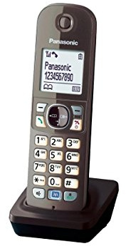 Panasonic KX-TGA681EXA Mobilteil für KX-TG68xx Serie inkl. Ladeschale Mocca-braun