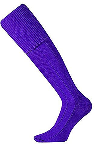 Mitre Mercury Calzini sportivi da calcio, tinta unita, kit per squadre di calcio, lunghi e leggeri, traspiranti, viola, per ragazzi (taglia 35-39, 5)