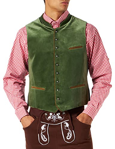 Stockerpoint Weste Ricardo Trachtenwesten Uomo, Verde (Moosgrün), L