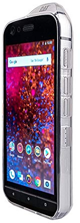 caseroxx Schutzhülle für Cat S61 in weiß-transparent – Flexibles TPU-Case aus stoßfestem Gummi, passgenaue Handy-Tasche mit Kantenschutz & rutschfestem Grip