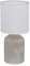 Eglo Bellariva Lámpara de mesa, lámpara de mesilla de noche de cerámica en color gris, textil en blanco, lámpara de salón con interruptor, casquillo E14