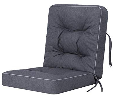 HOBBYGARDEN Coussin pour balancelle de jardin - 110 x 50 cm - Bleu marine