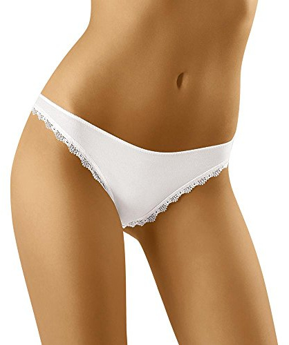 Wolbar Damen Mini-Slip WB157, Weiß,L