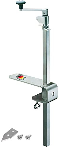 Westmark Set: Abrelatas para montaje en mesa + juego de piezas de repuesto, Para restauración / profesionales, Largo: 84 cm, Acero / Acero inoxidable, Sieger Clou 40, 198522E6