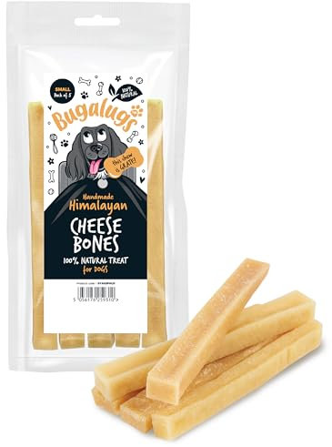 Bugalugs Himalayan Yak Chews for dogs are 100% natural dog treats & puppy treats - Dog dental sticks yak chew are a long lasting healthy dental sticks dogs for Plaque Off & Tartar