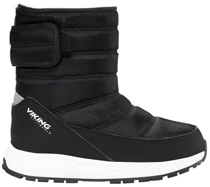 Viking unisex barnutrustning pull-on varm wp 1v snöstövel, Svart, 6 UK Child