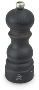 PEUGEOT - Moulin à Sel Paris u'Select 15 cm - 6 Réglages de Moutures Prédéfinies - En Bois Labellisé PEFC - Fabrication Française - Coloris Graphite