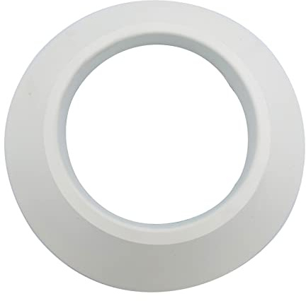 TYGERIX® Weiße Wandrosette aus EPDM-Gummi 130 mm | Flexible Lochabdeckungsrosette für Kesselrohre, Öfen und jedes System | Universell | Hitzebeständig | Nicht verformbar | Zertifikat