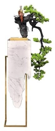 Fuente Jardin Fuente de Agua for jardín Interior y Exterior, 62,2 Pulgadas, decoración Moderna for el hogar, Patio, de pie, Adecuada for terraza, Patio, Porche, Sala de Estar y salón de té Fuentes de