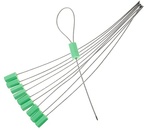 NAMOARLY 10stücke Kabelplombe Aus Stahl Selbstsichernd Zur Manipulationssicherung Mit Abs-beschichtung Und Eisen- Einstellbare Verriegelungslänge Für Transport Und