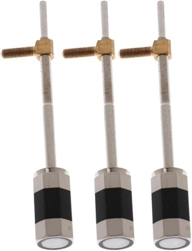 pistro 3 Stück Kontrabassbogen Frosch Schrauben Generische praktische französische Kontrabassbogen Frosch Schraube Musikinstrument Teil