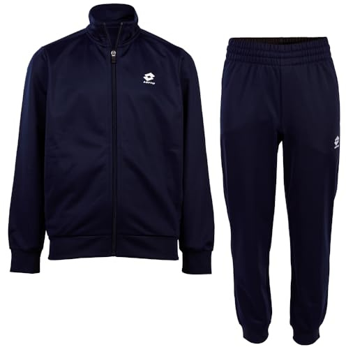 LOTTO 1124055J - Traje de entrenamiento unisex para niños, corte regular, unisex, color azul