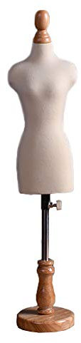 XINYUNFEI Schneiderpuppe Verstellbar Mini-Dressmakers Dummy-Famal, Schneider Manikins Puppe-Kleidform-Anzeigen, Einstellbare Höhe Puppenhaus-Zubehördekoration(1/3)