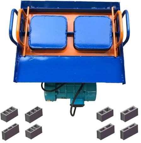 Cement Block Making Machine, Mobile Cement Brick Machine, Maximum Pressure 23kn, 45s Fast Forming, Vibration Frequency 212 Times/Minute, 30 Bricks/Hour, Suitable for Farms
