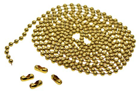 Catene a sfere lunghe 2 metri con connettori per la creazione di gioielli