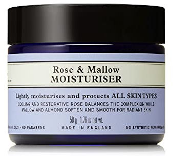 Neal's Yard Remedies Rose & Mallow Moisturiser | Rich in Texture for all Skin Types | 50g
