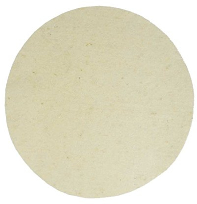 RETOL Wollpads (Natur) Polierpads, 406 mm (5 Stk.) | Polieren von Holz Holzfußböden, f. Einscheibenmaschinen