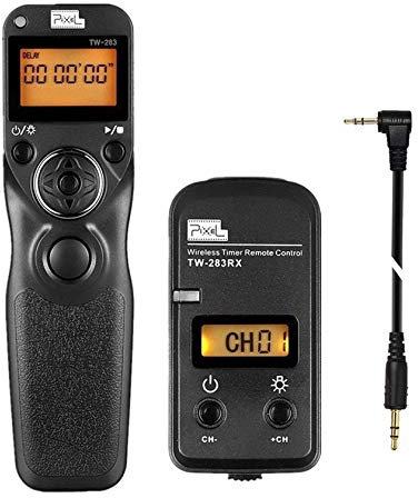 Pixel Kabellose Digitalkamera Fernbedienung TW283-E3 Intervallometer Auslöser Timer kompatibel mit Canon EOSR R6 90D 250D 200D; Olympus EM1X EM1-III EM5-III kompatibel mit Fuji XT3 XT4 XT30