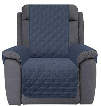 CHHKON Waterproof Nonslip Recliner Cover Stay in Place, Dog Couch Chair Cover Furniture Protector, Ideal Loveseat Slipcovers for Pets and Kids (Blue, 23'')