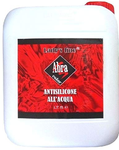 DILUENTE ANTISILICONICO ALL'ACQUA LADY'S LINE SGRASSANTE ANTI SILICONE PULIZIA PROFESSIONALE AUTO MOTO CARROZZERIA VERNICIATURA PROFESSIONALE (5 Lt)