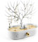MORE&LESS Présentoir de bijoux en bois de cerf, pendentif de tour d'arbre pièces de rangement bagues boucles d'oreilles collier bracelet