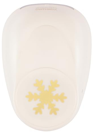 Vaessen Creative Motivstansare snöflingor – 3,3 x 3,8 cm – stansare för pysselpapper, tonpapper, scrapbookpapper eller decoupagepapper