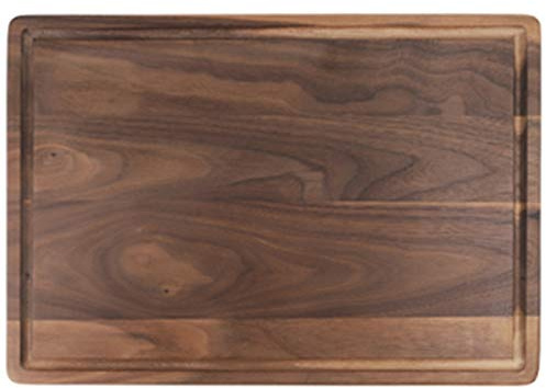 GOURIDE Planche à découper en noyer noir - Planche à steak en bois - Plateau à steak de cuisine - Plateau à steak - Plateau à pain