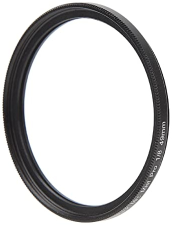 Schwarzer Nebelfilter, CNC-Bearbeitung, Wasserdichter Kamera-Trübungsfilter 3,15 Mm für Stillleben-Szenerien (49MM)